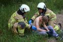 Einsatz&uuml;bung mit der Freiwilligen Feuerwehr Schlutup
